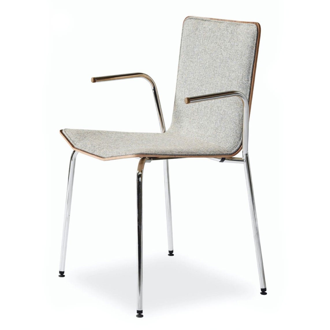 Sm802 Armlehnstuhl Chrom und Leder