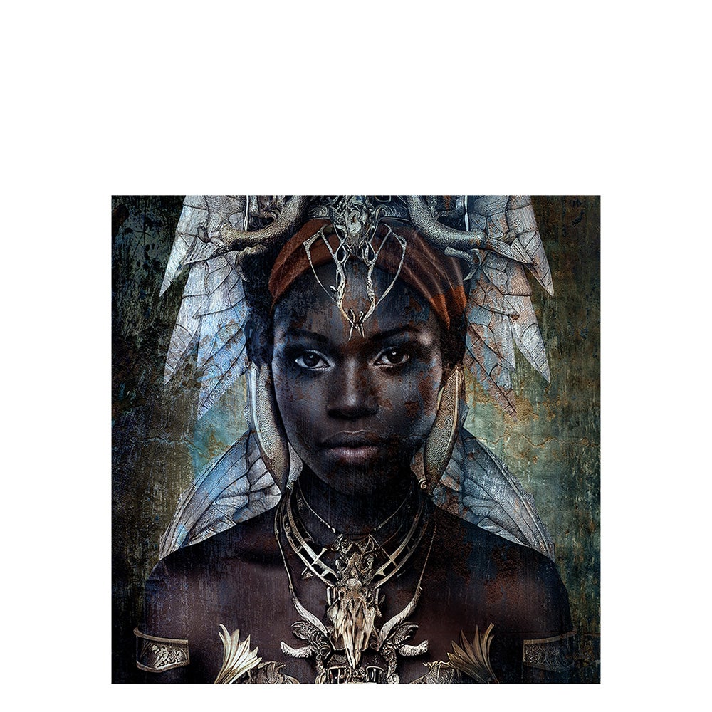 THE GIRL FROM NUBA  fototafel - 120x120, Plexiglas