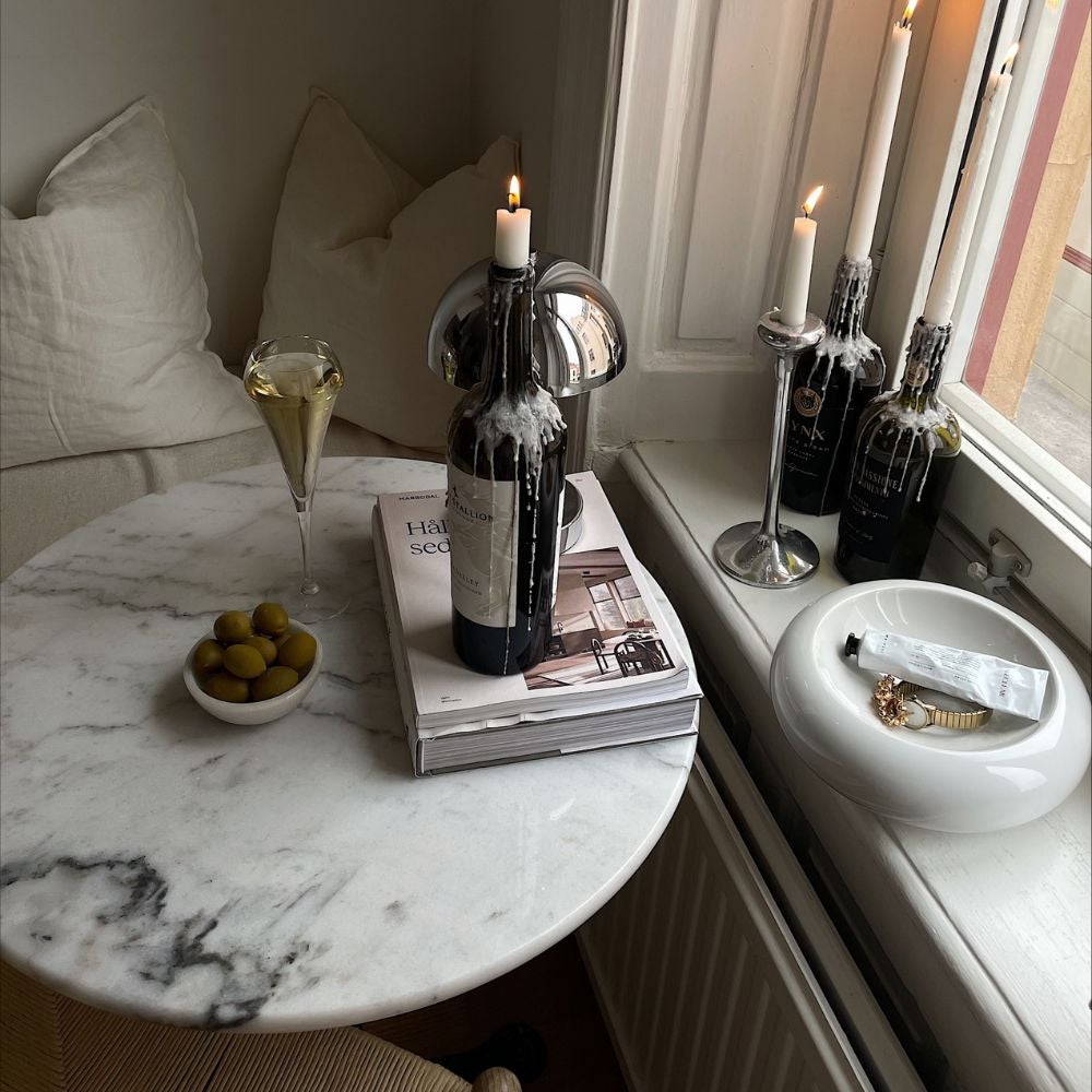 Loire-Marmortisch 60 weiß