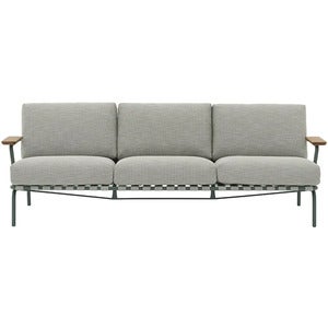Settle 3-Sitzer Sofa Ribbed Weave 2/Dark Green 