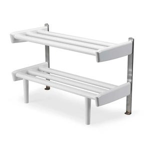 Meja Schuhregal Floor 59 cm Birke weiß lackiert