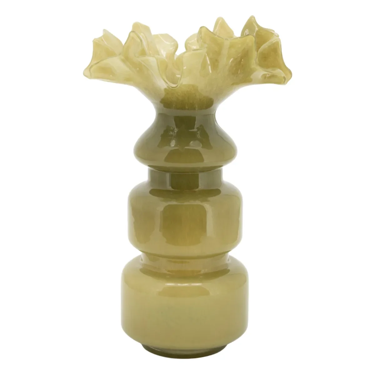 Baia 3 Vase 22,5x22,5x39 cm Glas Grün