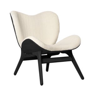 A Conversation Piece Loungesessel Black Oak/Teddy White