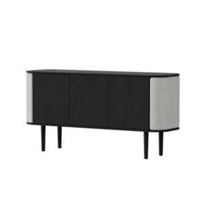 Treasures 3-türiger Schrank Schwarze Eiche/Sterling
