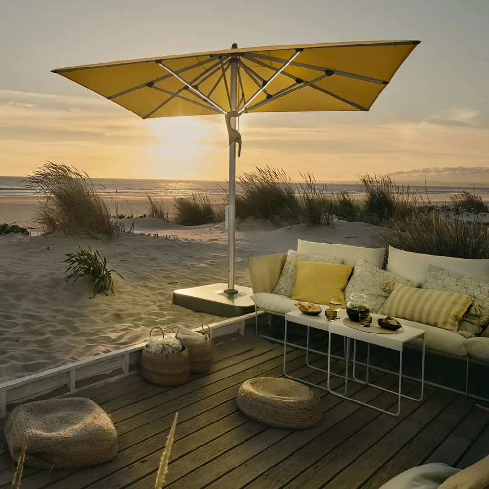 Fortello LED 300x300 cm sonnenschirm alu Cat.5 515 Cloud