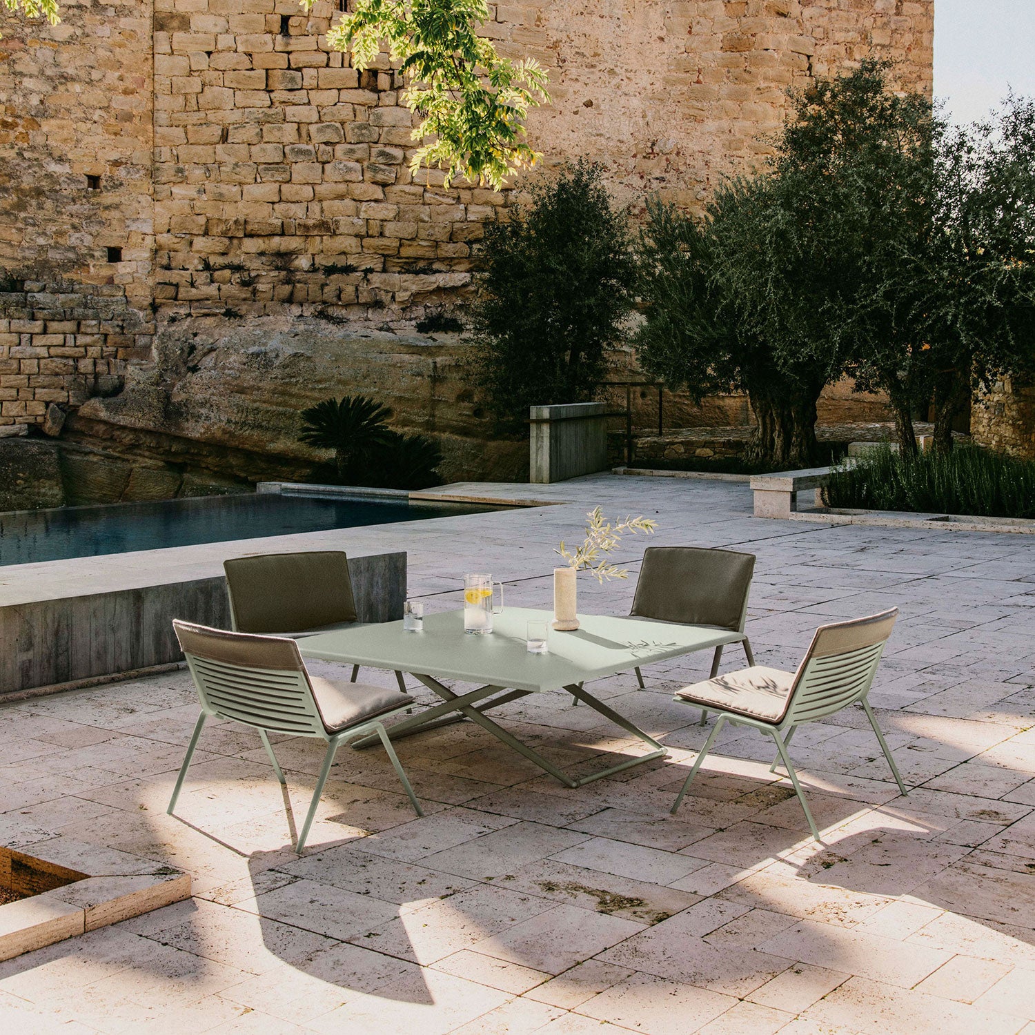 Zebra Sessel Hellblau