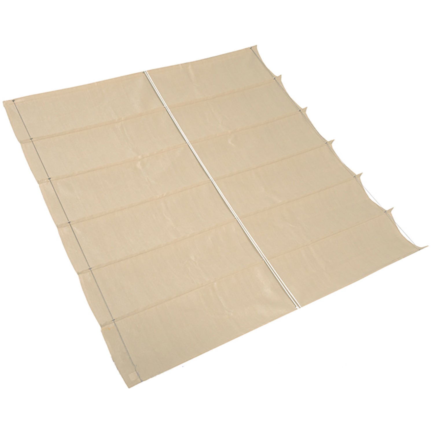 Platinum Sun & Shade, Coolfit Sonnensegel Harmonica 370x500cm Cremefarben