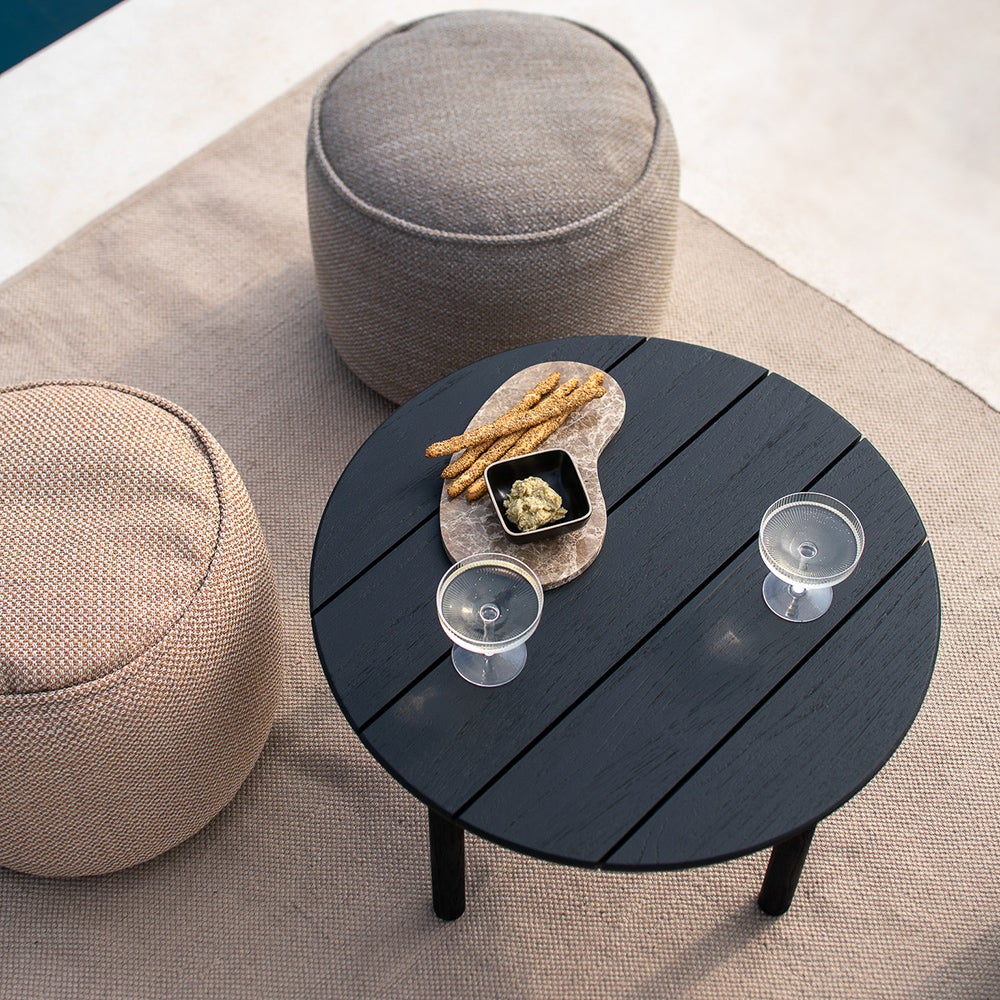 Quatro Couchtisch Ø68 cm Schwarz