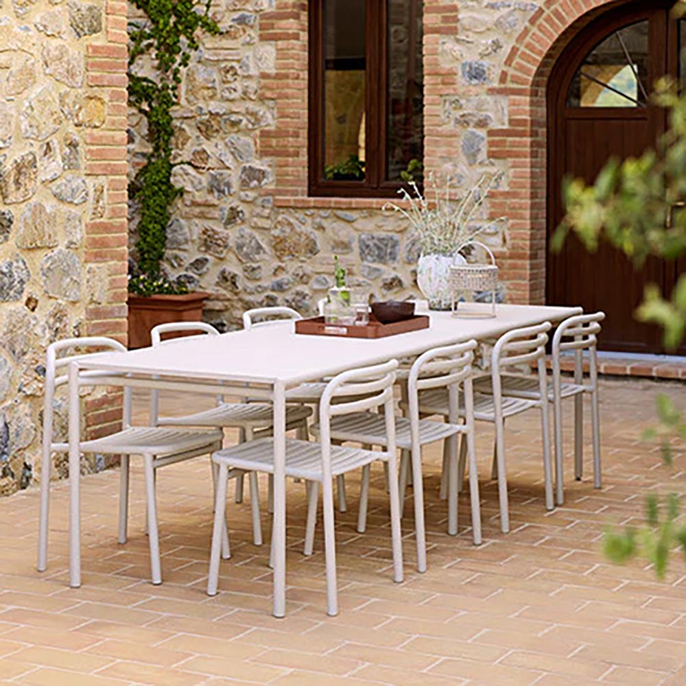 Bliss Esstisch-Verlängerungsplatte inkl. Beine aus wüstenrotem Aluminium