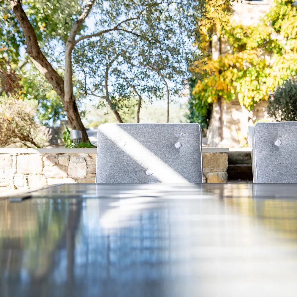 Tisch 80X142cm Grau Aluminium