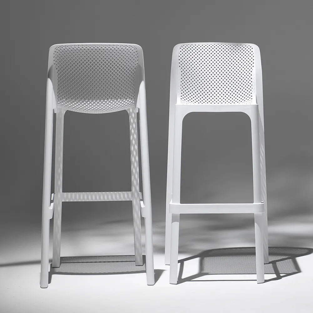 Netz-Barhocker Anthrazit