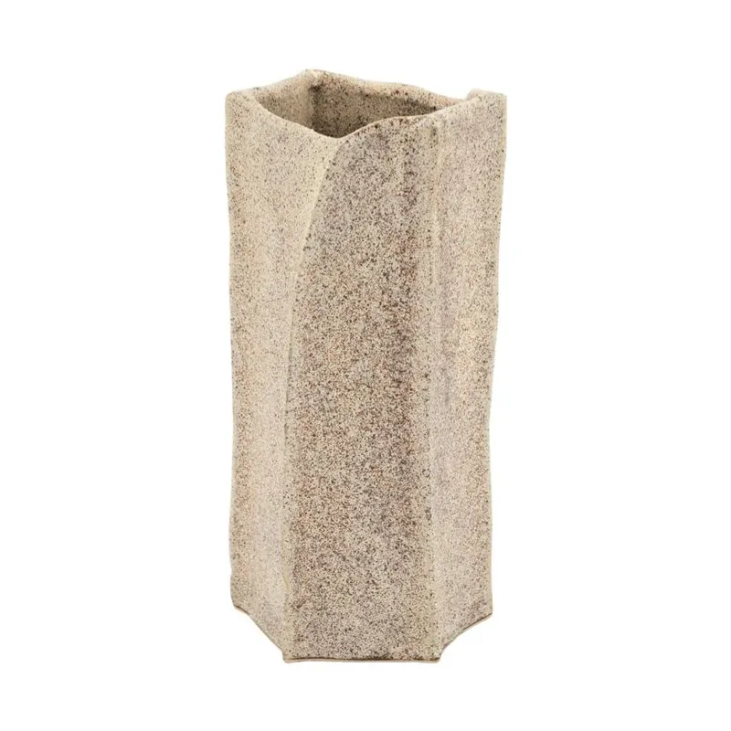Kai medium 13,5x12x27 cm Steinzeug Braun