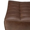 N701 Hocker - Kastanienbraunes Leder