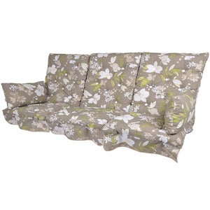 Swing Sofa Kissen Low Back Beige Botanical