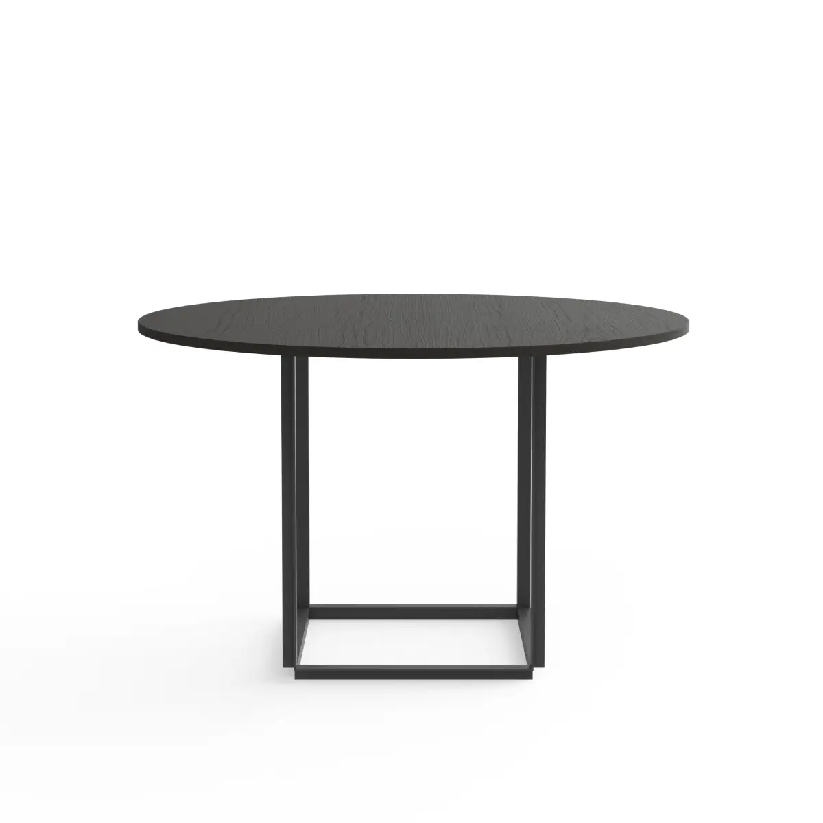 Florence Tischplatte Ø120cm Schwarzgebeizter Esche