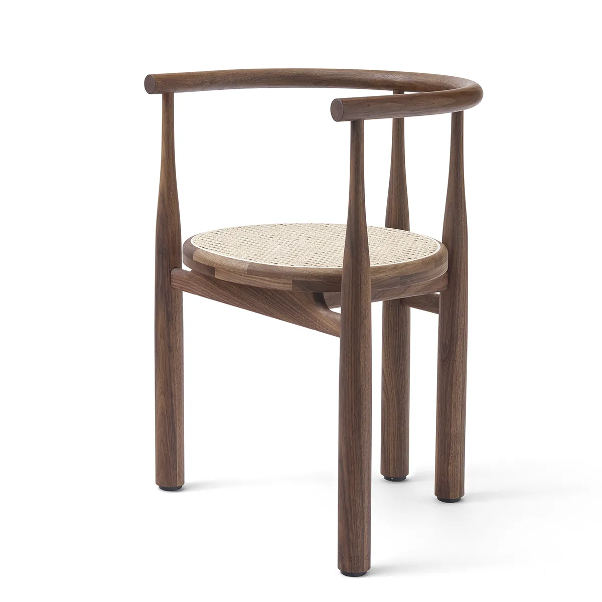 Armlehnstuhl Bukowski Rattan Nussbaum