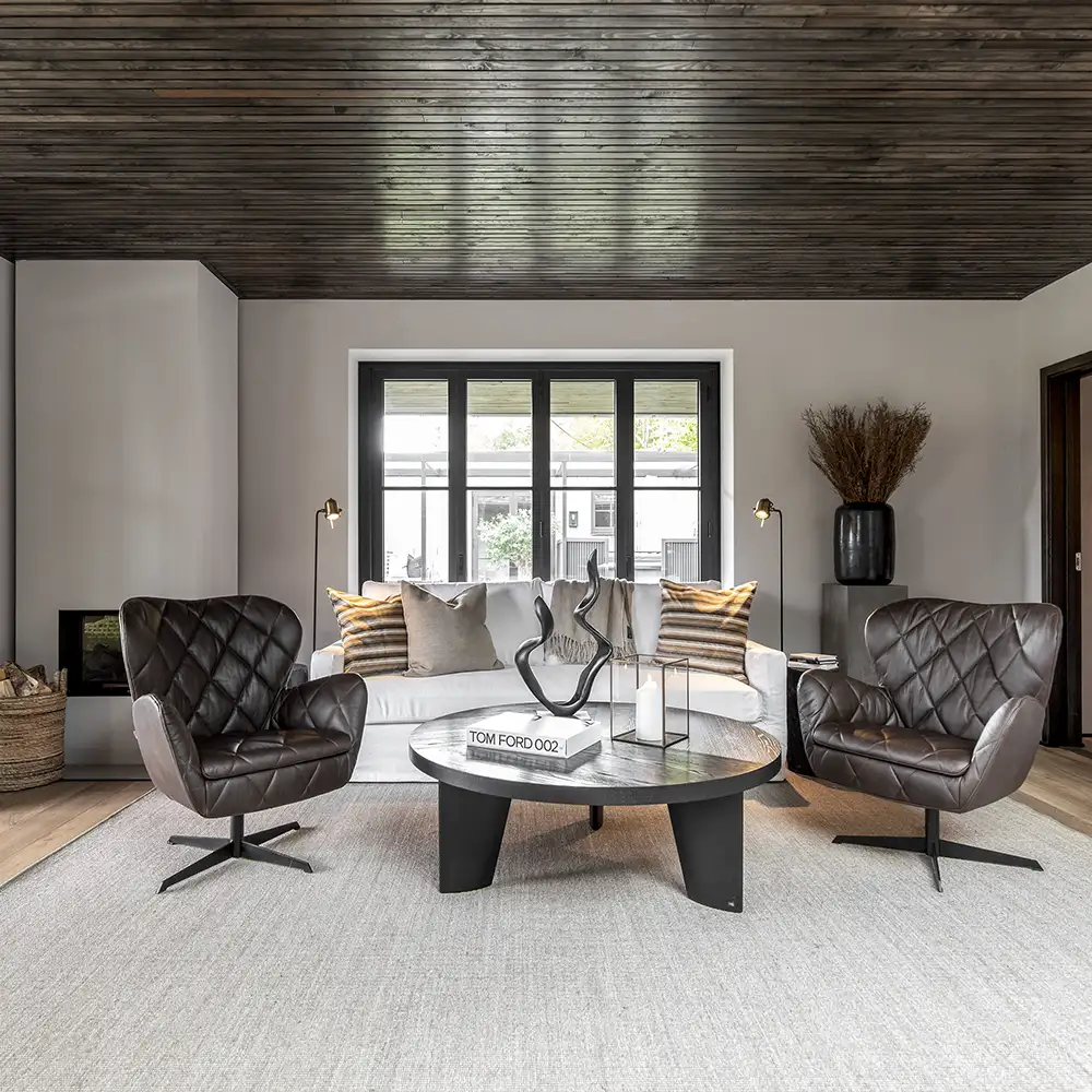 Jade Sessel Espresso Leder