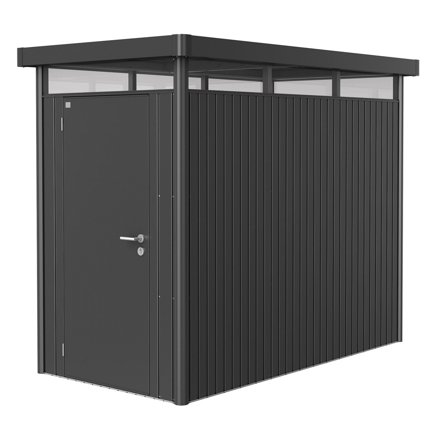 Highline Gerätehaus Größe hs metallic dunkelgrau Biohort