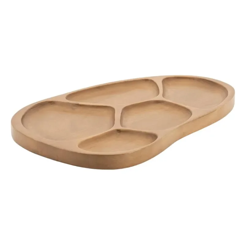 Ushi 50x30x2,5 cm Mangoholz Braun