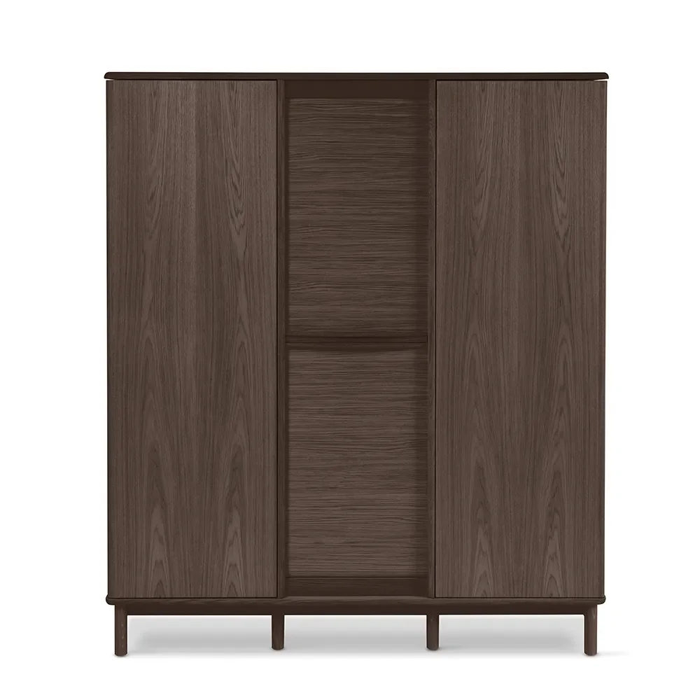 SM546 Hoher Sideboard Mokkabrun lackierte Eiche