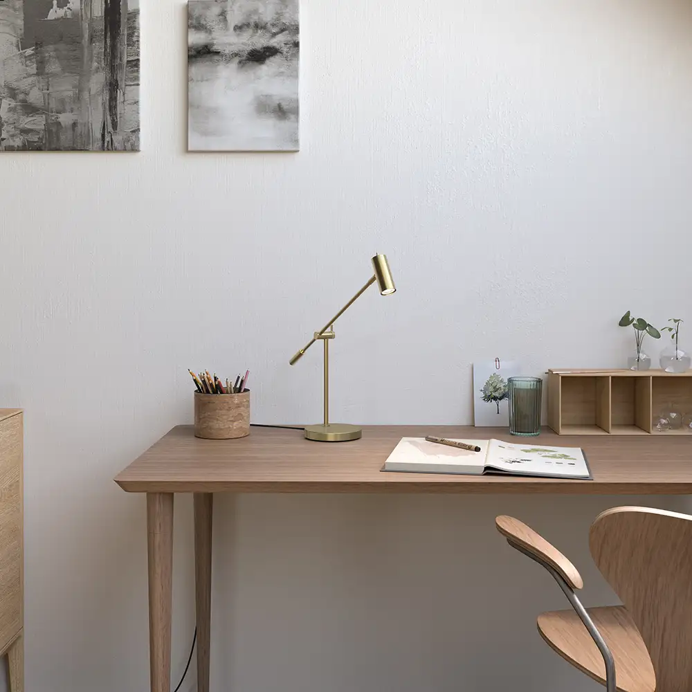 Cato Tischleuchte Messing poliert