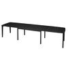 SM107 Esstisch 101x160-316-368 cm Schwarz lackierte Eiche