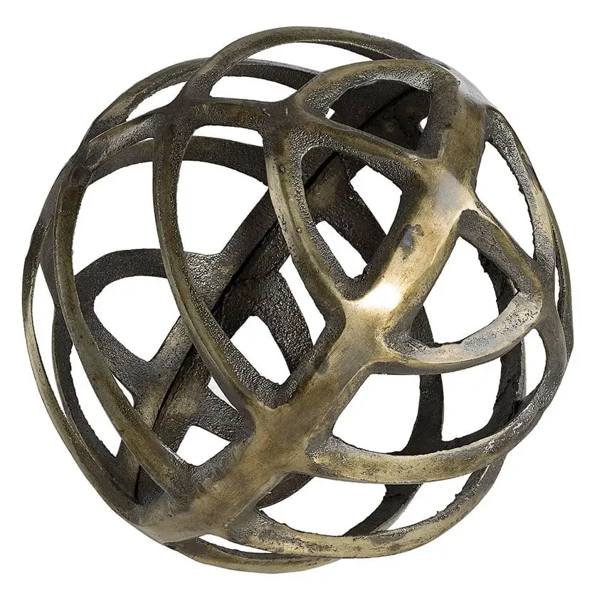 Dekoration Calisto L vintage Messing