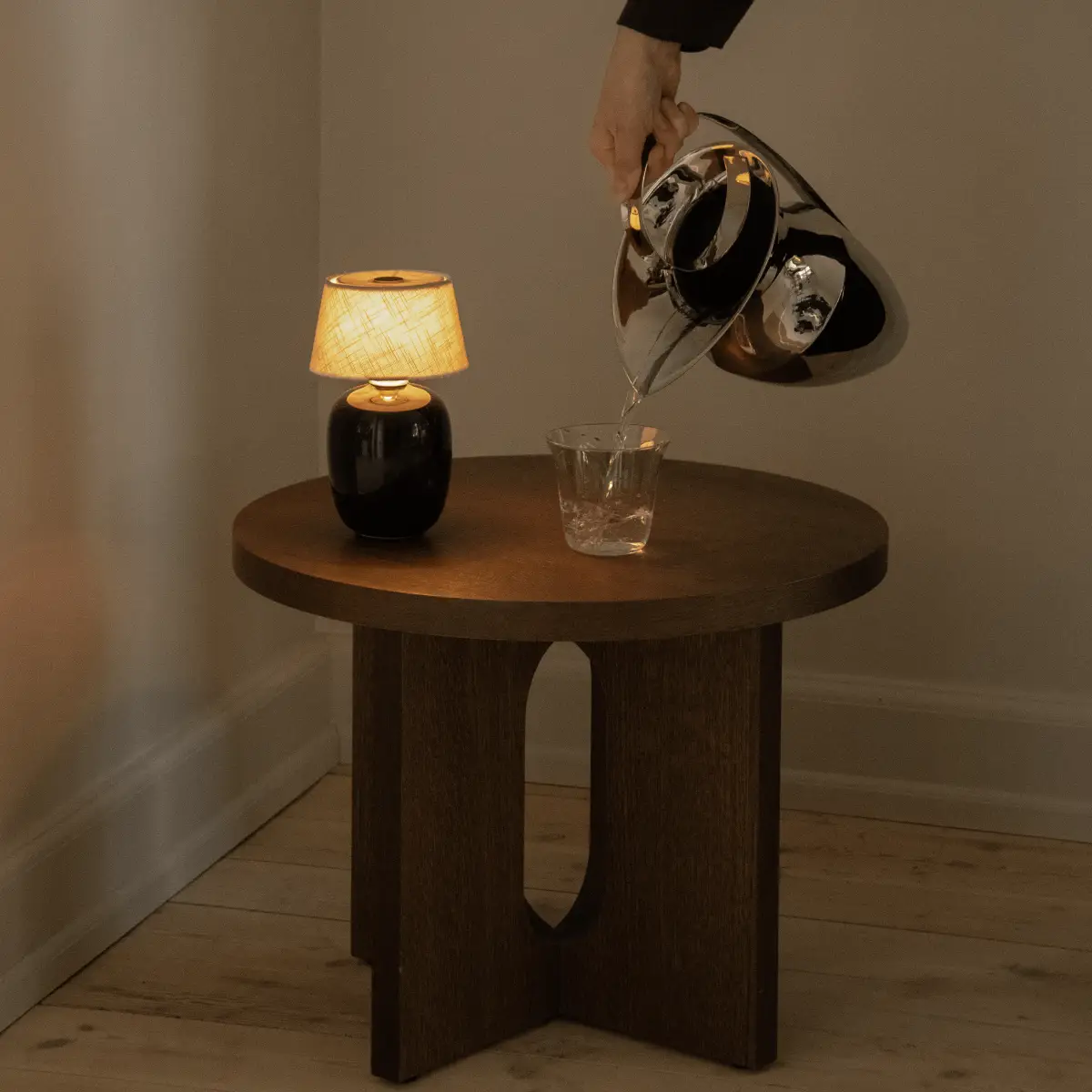 Tragbare Torso-Lampe Schwarz