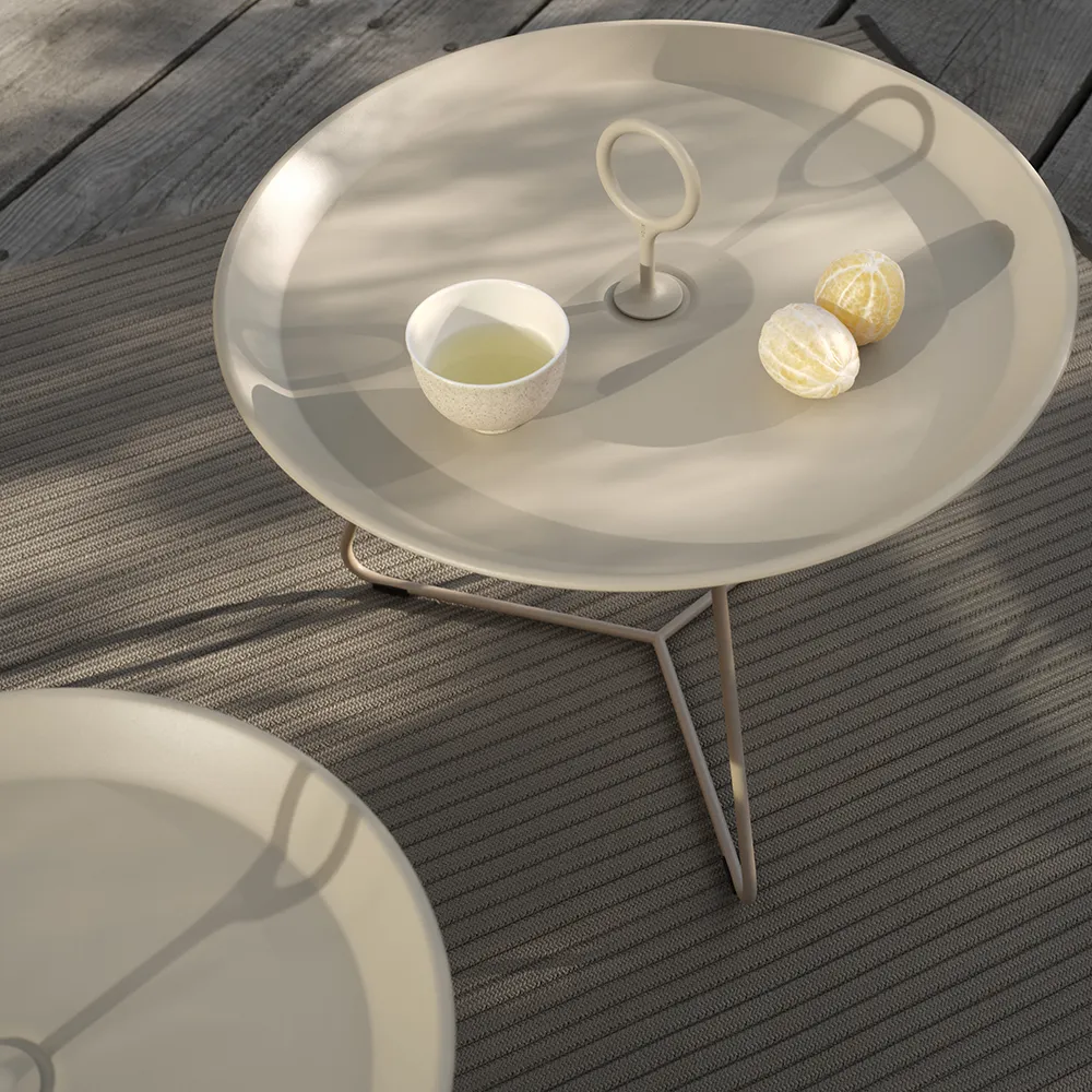 EYELET Beistelltisch Ø57,5 Beige