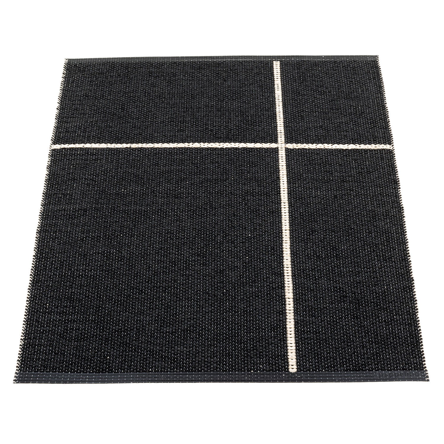 Fred Teppich 70x90 cm black / vanilla