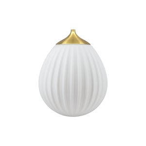  Around the World Lampenschirm Ø21 cm White/brushed brass