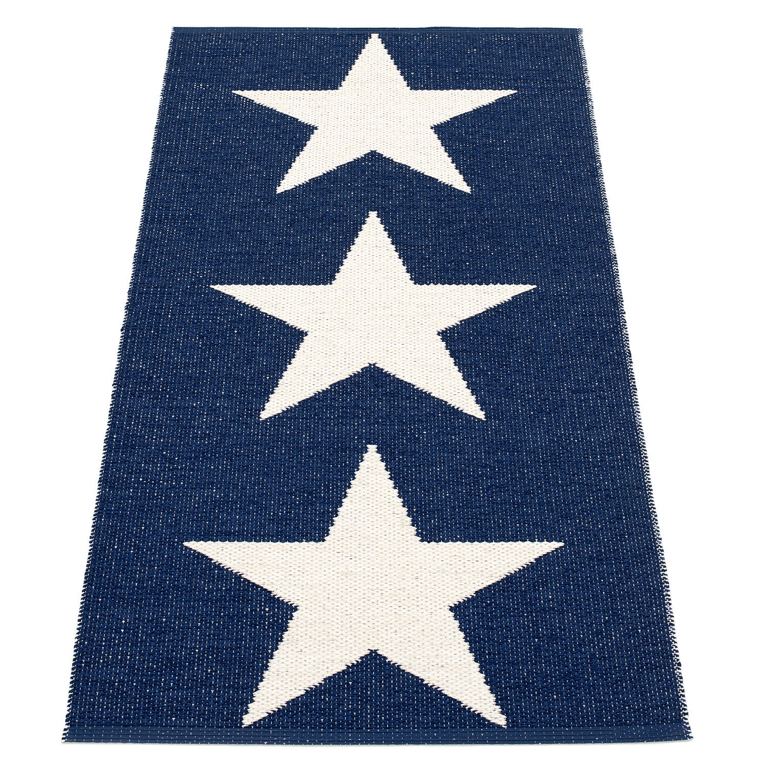 Viggo Teppich 70x150 cm one dark blue / vanilla