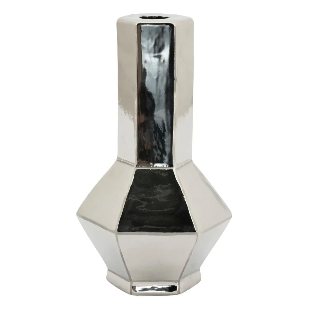 Axis large Kerzenständer 11,5x10,3x20 cm Steingut chrome