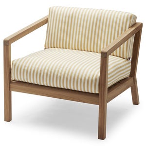 Virkelyst Sessel Golden Yellow Stripe Teak