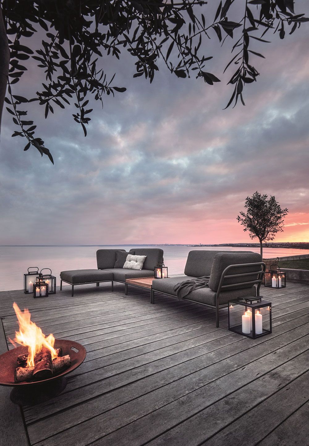 Level Mittelteil Grau Aluminium