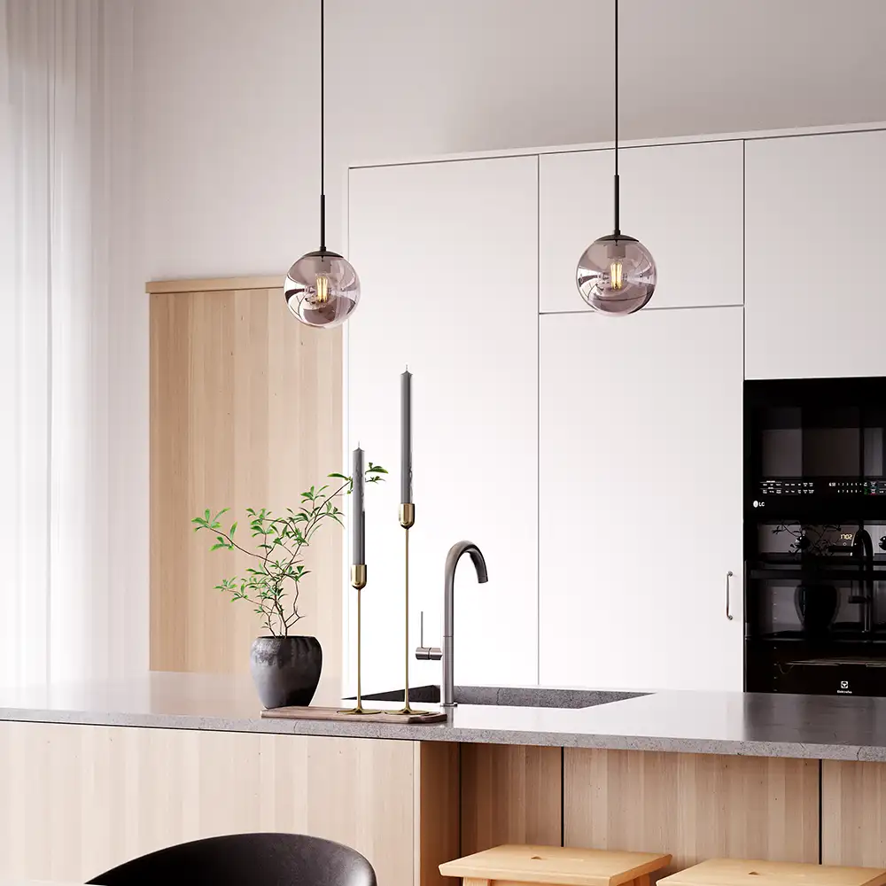 Boyle Deckenleuchte Ø18cm Rauchgrau