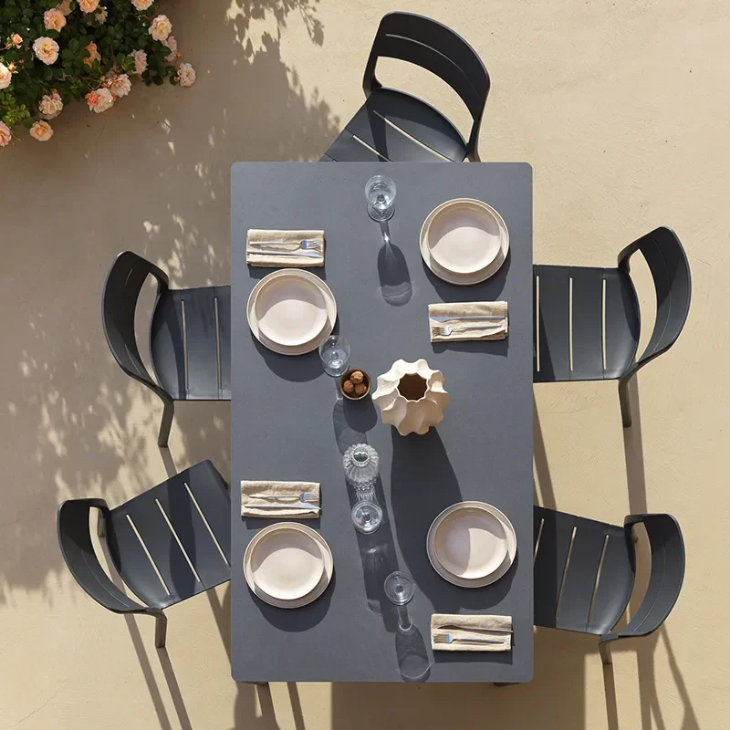 Piave tisch 90x160 cm Antracite - Antracite 