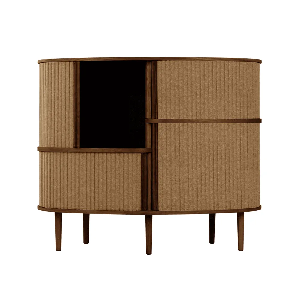 Audacious Highboard Schrank Dunkle Eiche/Sugar Brown