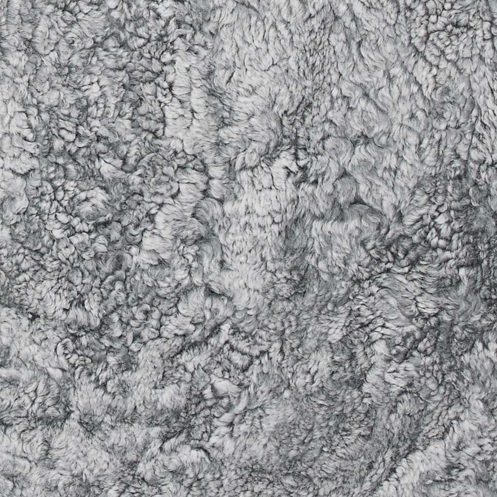 Curly Seat Cover Schafsfell 40x40cm Anthrazit Grau Silber