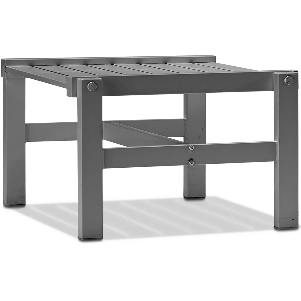 Hocker 55X55cm Grau Aluminium