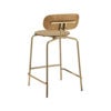 Curious Niedriger Barhocker Eiche/Messing
