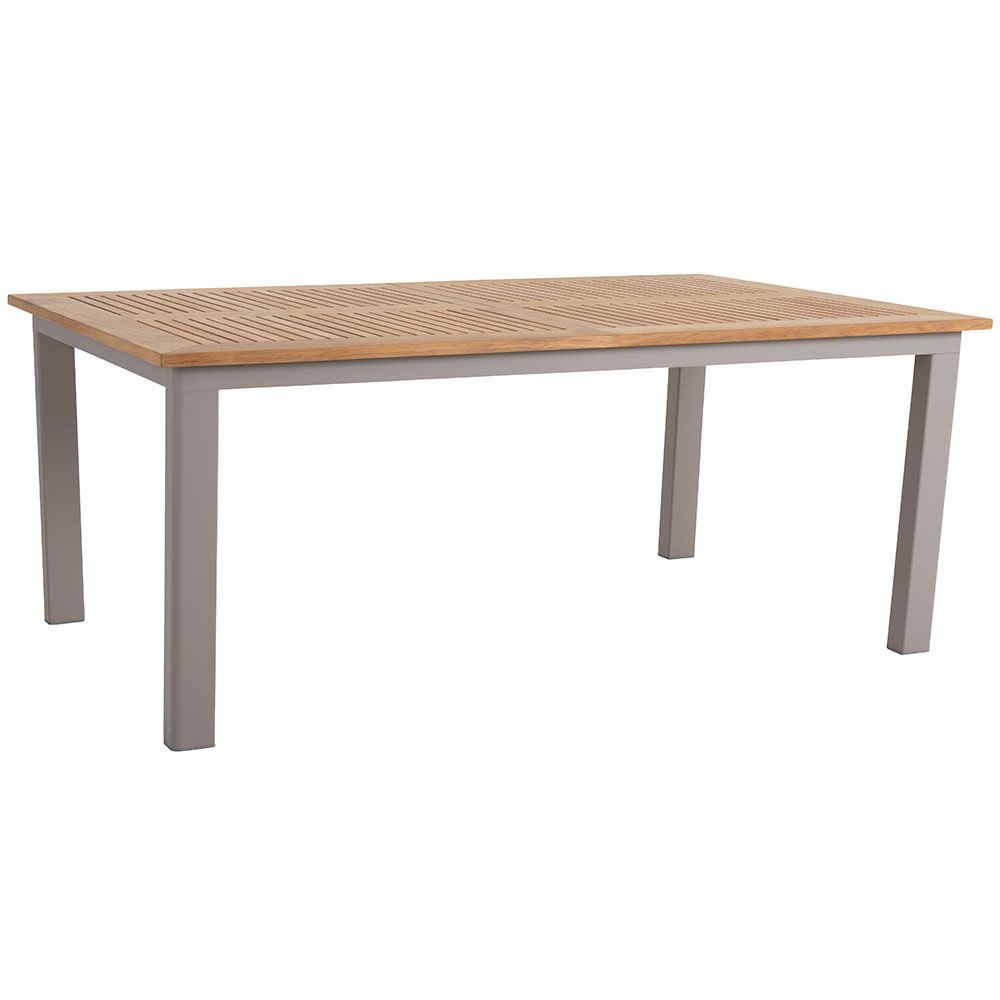 Lyon Esstisch 224-304X100 cm Khaki/Teak