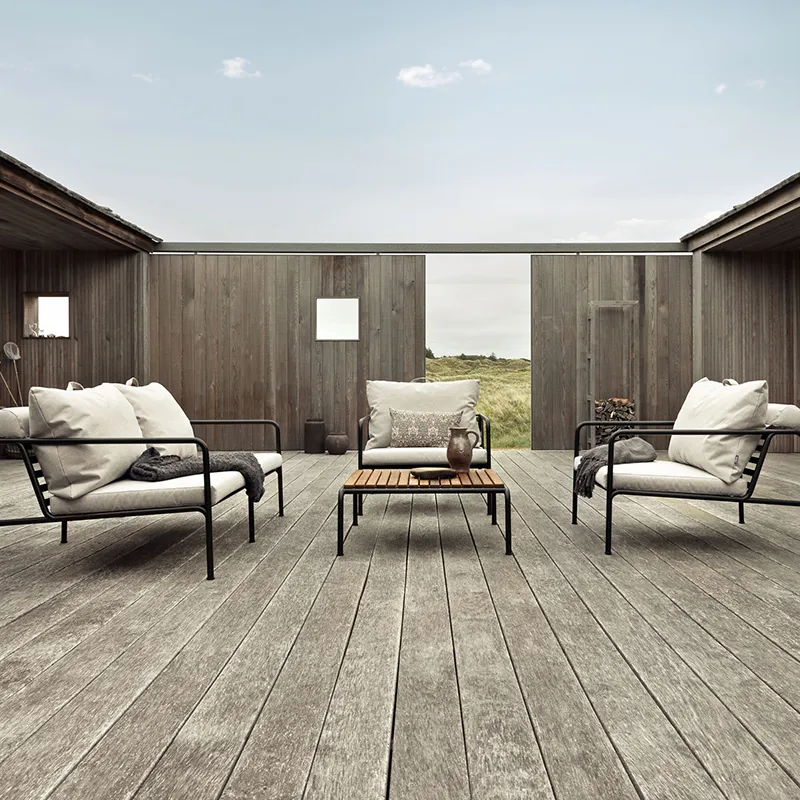 Avon 2 Sitzer Sofa Papyrus/Schwarz