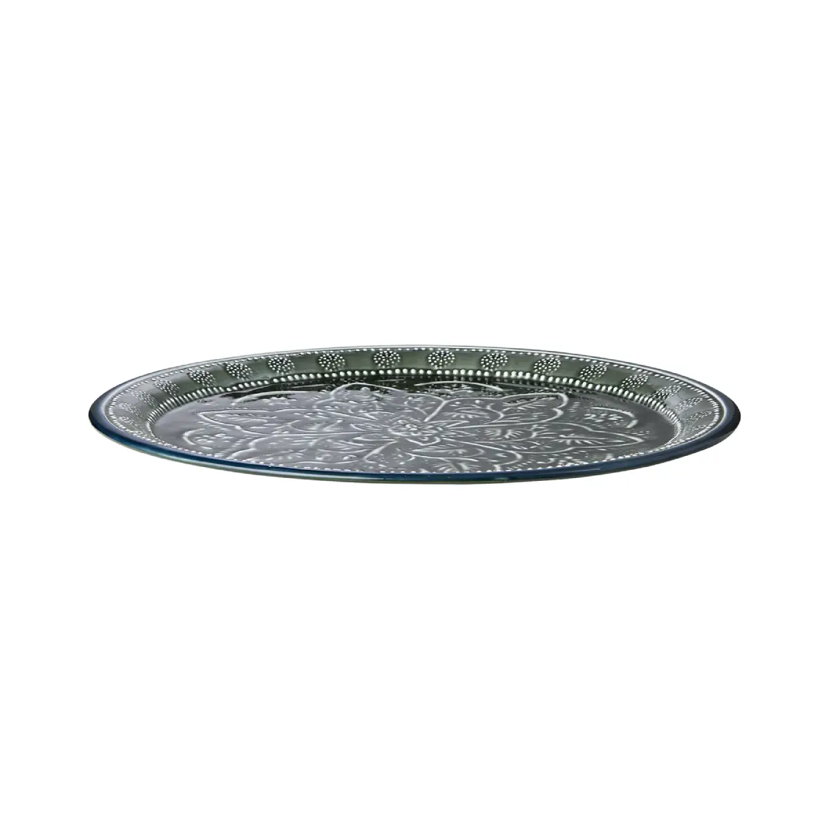 ELDORADO Tablett Grün Ø 47 x H 2,5 cm