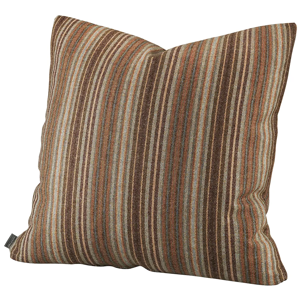 Glensdale Stripe Grau/Ocker Kissenbezug 50x50 cm