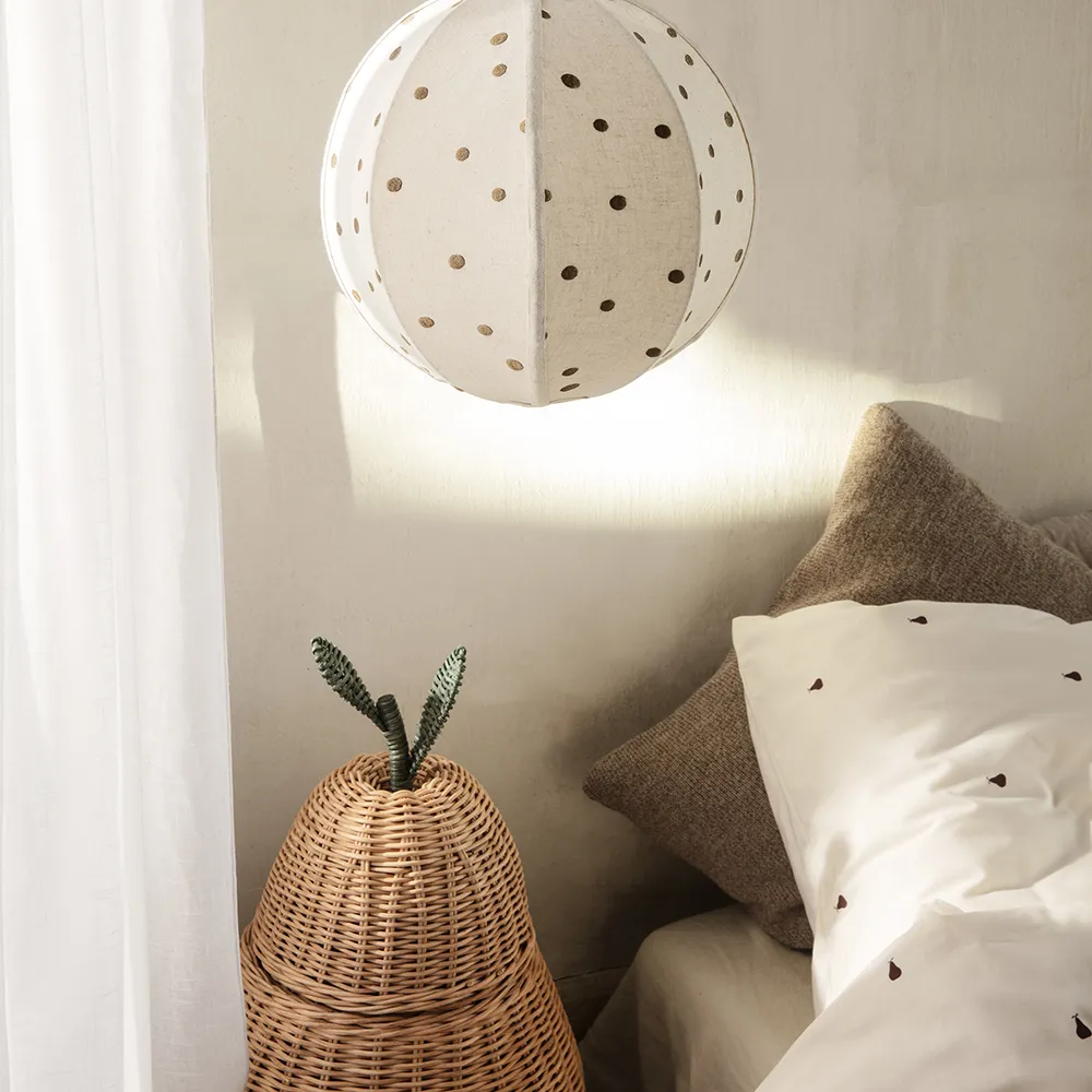 Pear geflochtener Aufbewahrungskorb groß