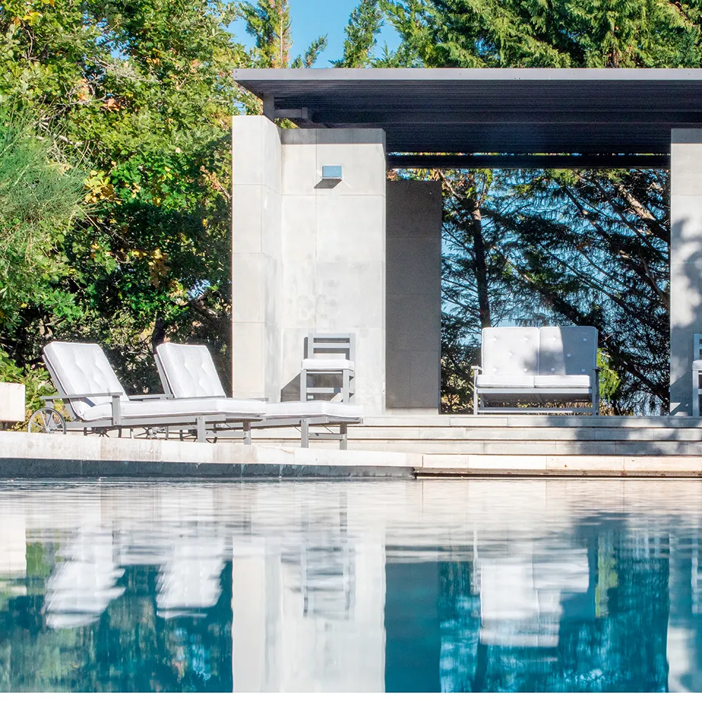 Sonnenliege Grau Aluminium