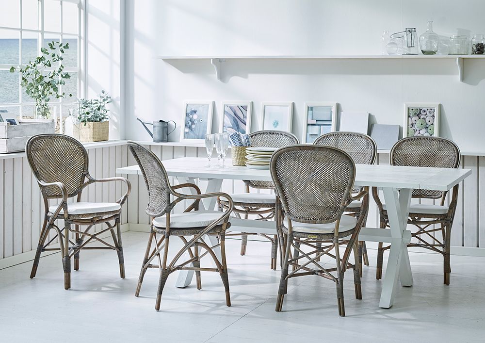 Rossini Esszimmerstuhl Rattan antik