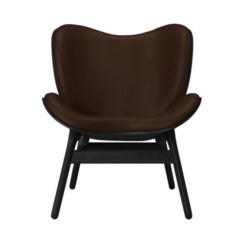 A Conversation Piece Loungesessel Black Oak/Hope Leather Brown