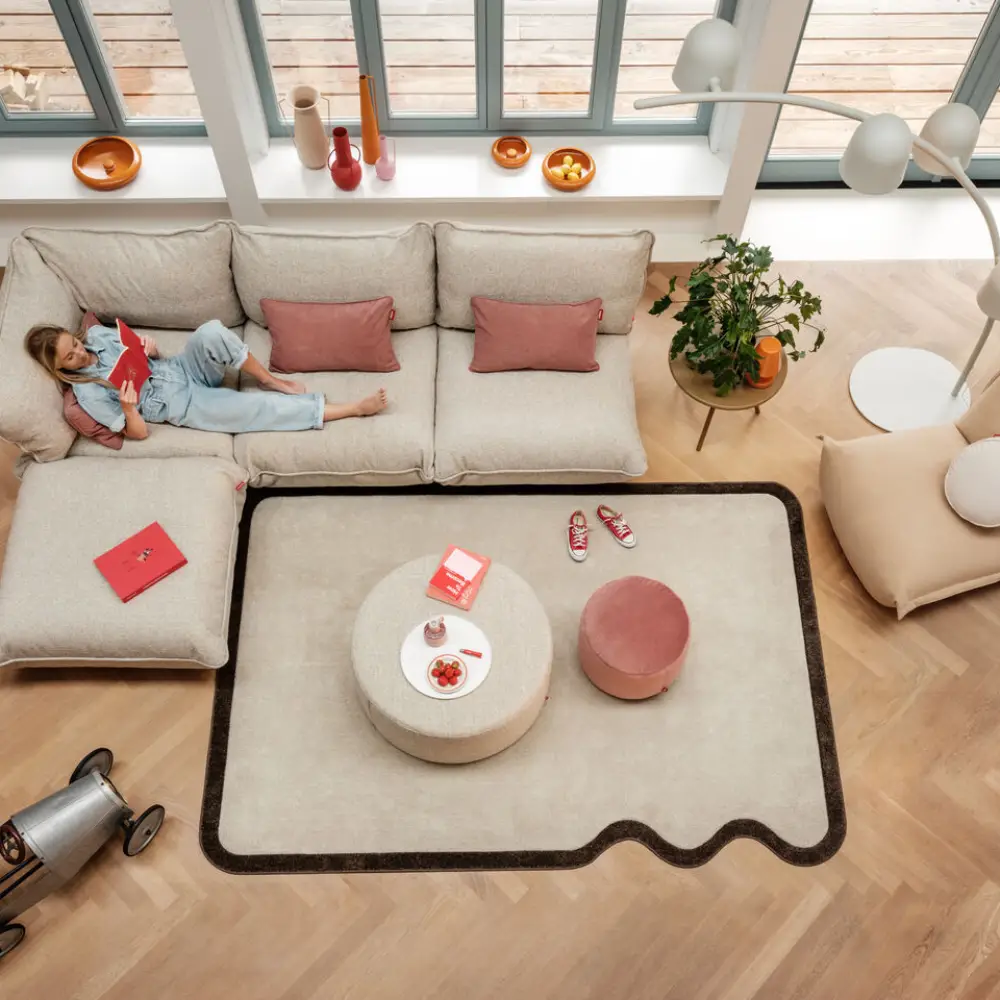 Teppich grand not straight creme-brown